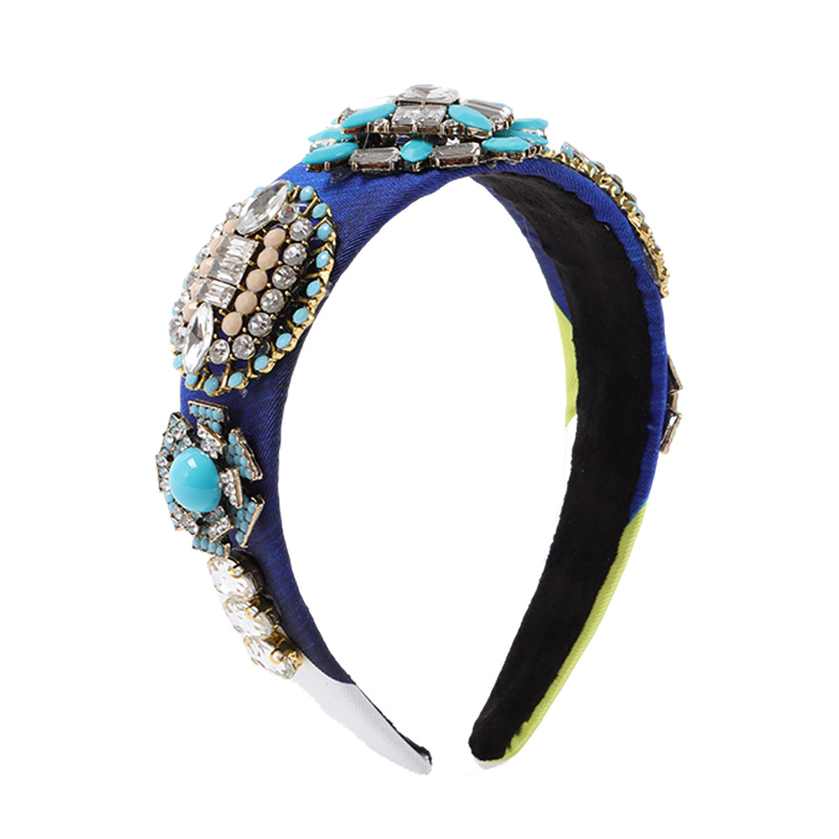 Wholesale Fabric Geometric Inlaid Diamond Hairbands